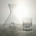 Kryształowy szklany dekanter whisky
